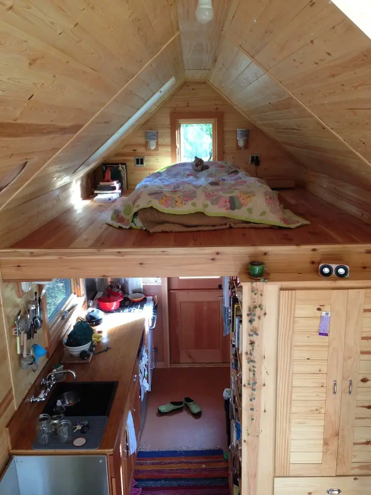 12x24 Wood Shed Turned Into Tiny Home With Loft Bedroom Loft
