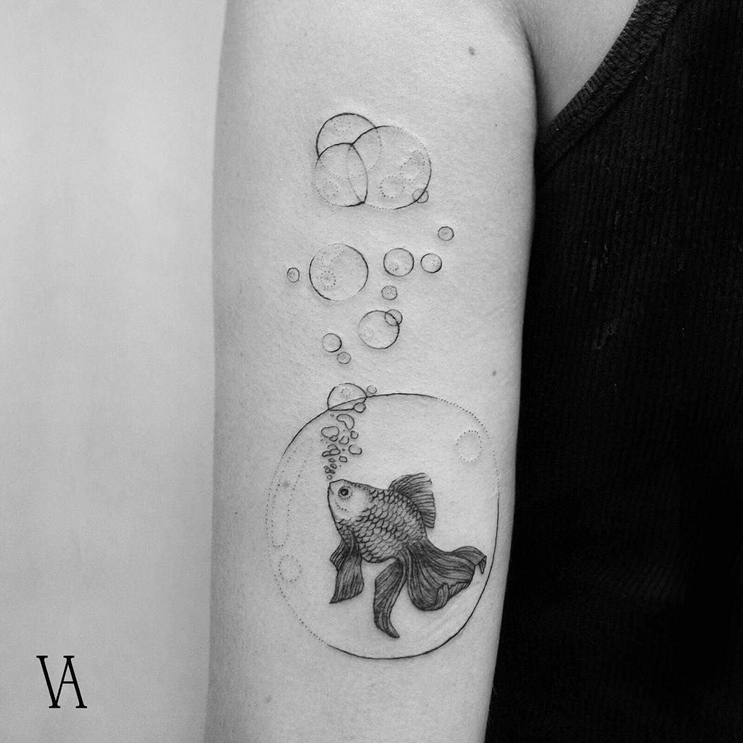 High-Quality Minimalistic Tattoos by Surrealist Violeta Arus