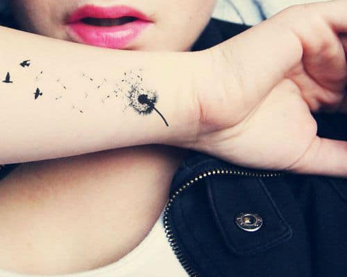 35 Breathtaking Dandelion Tattoo Designs