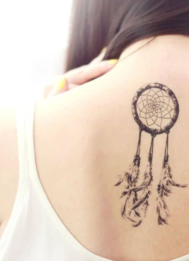 36 Meaningful Dreamcatcher Tattoo Designs