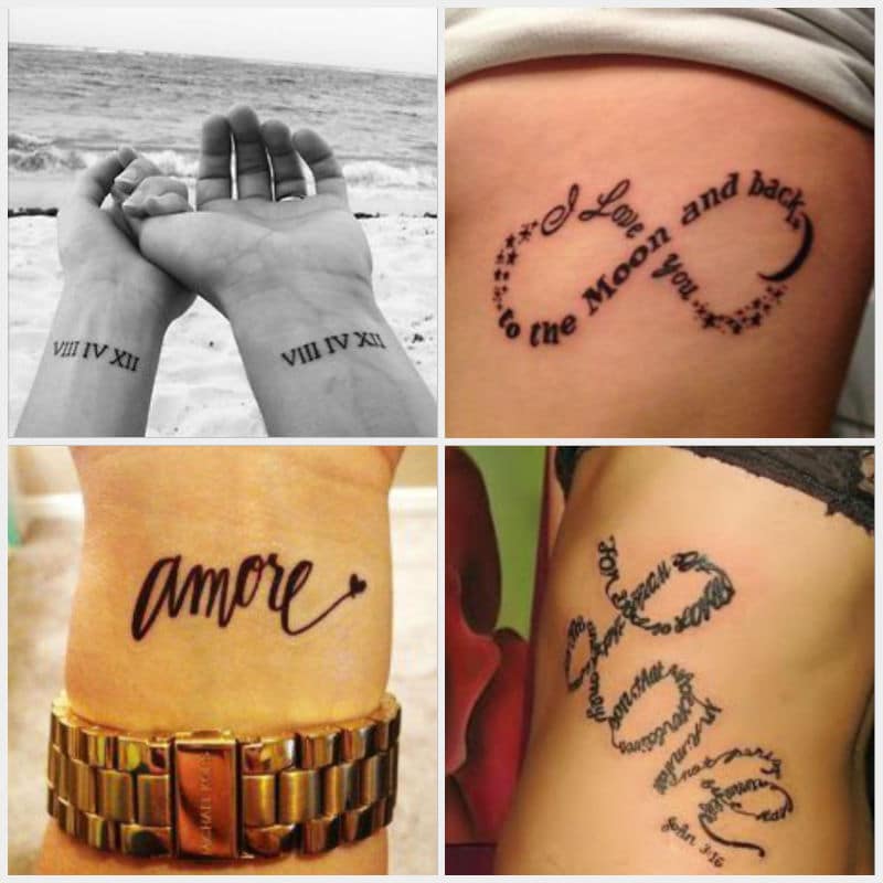 37 Cute and Meaningful Love Themed Tattoo Designs