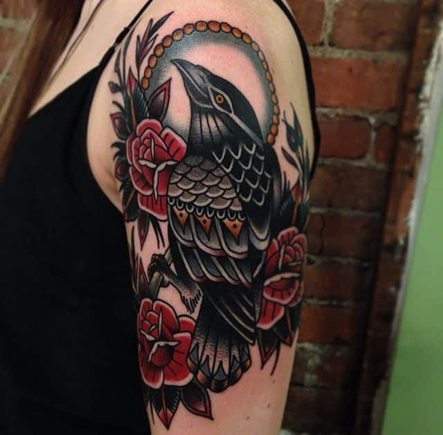 crow-raven-tattoo-design-ideas37