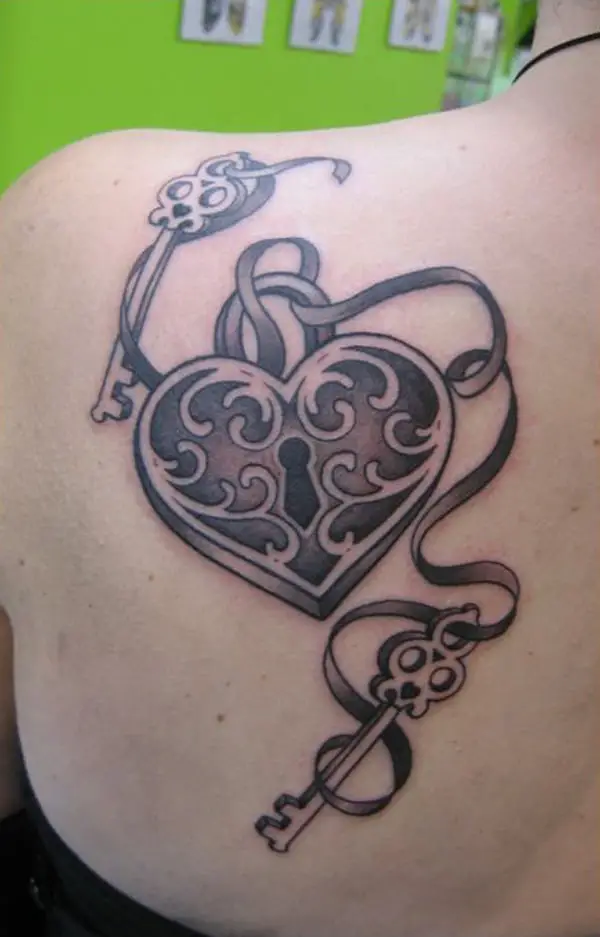 dainty heart locket tattoo｜TikTok Search