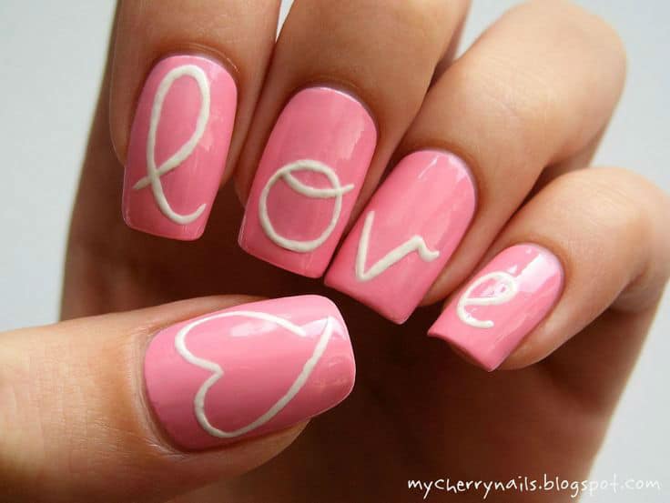 36 Cute Nail Art Designs for Valentine