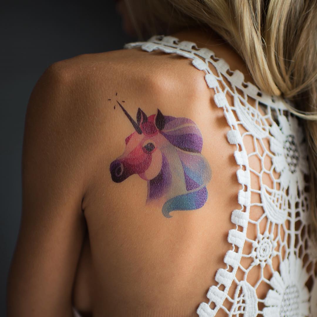 Unicorn One-Line Drawing Tattoo Design - Printable Art – MORILAND