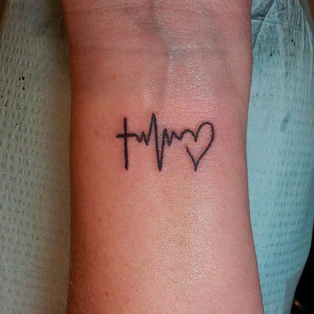 Tattoo uploaded by Bogdan Nitu  Lion heartbeat tattoo born in august   Tattoodo