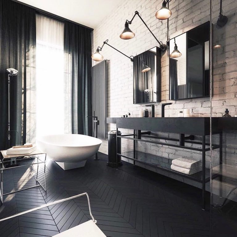 28 Exquisite Black Bathroom Design Ideas