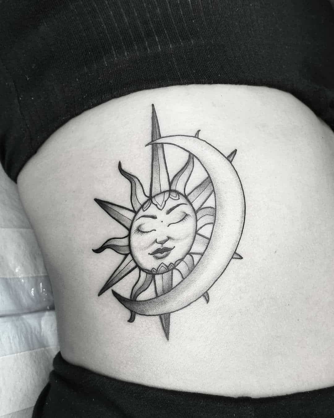 25 Sun And Moon Tattoo Design Ideas Sortra