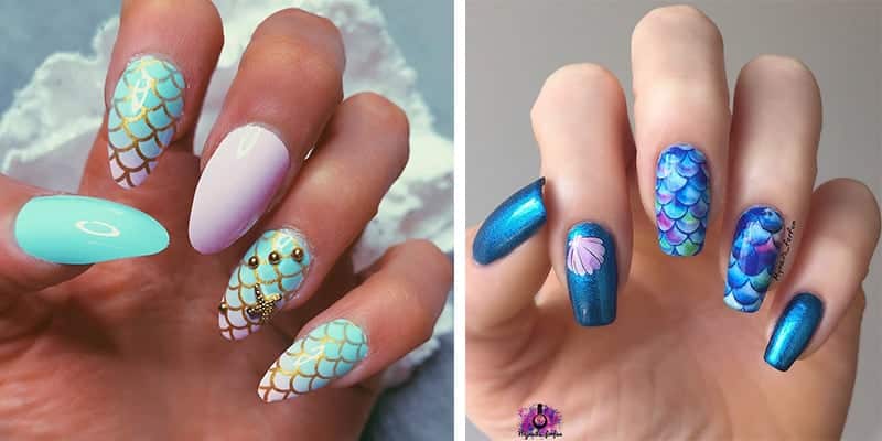 7. Mermaid Nail Art Decals for Girls - wide 1