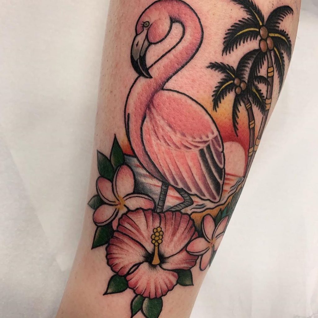 21 Perfect Flamingo Tattoo Designs for Ink-Art Lovers