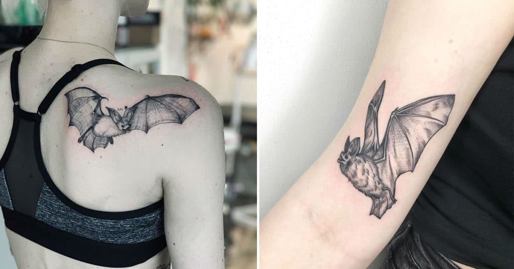 2. Small Flying Bat Tattoos - wide 3