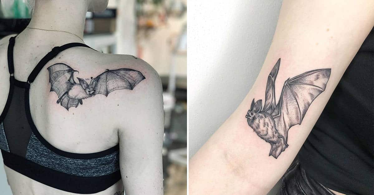 31 Bat Tattoos That Say I Am the Night But Also Very Cute  Lets Eat Cake