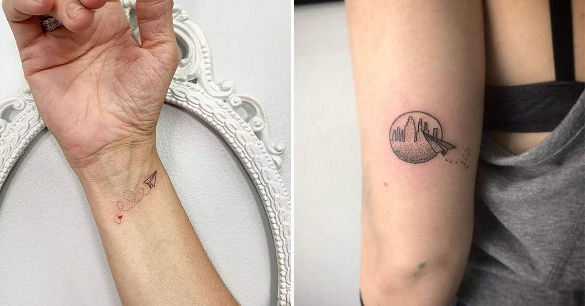 Paper Airplane Tattoos – Nearly Endless Possibilities and Meanings