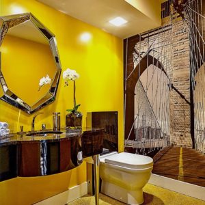 27 Shiny Yellow Bathroom Design Ideas