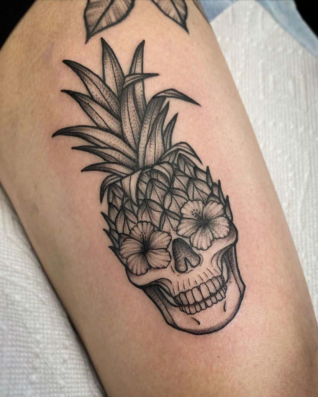 American traditional pineapple  If  Walking Art Tattoos  Facebook