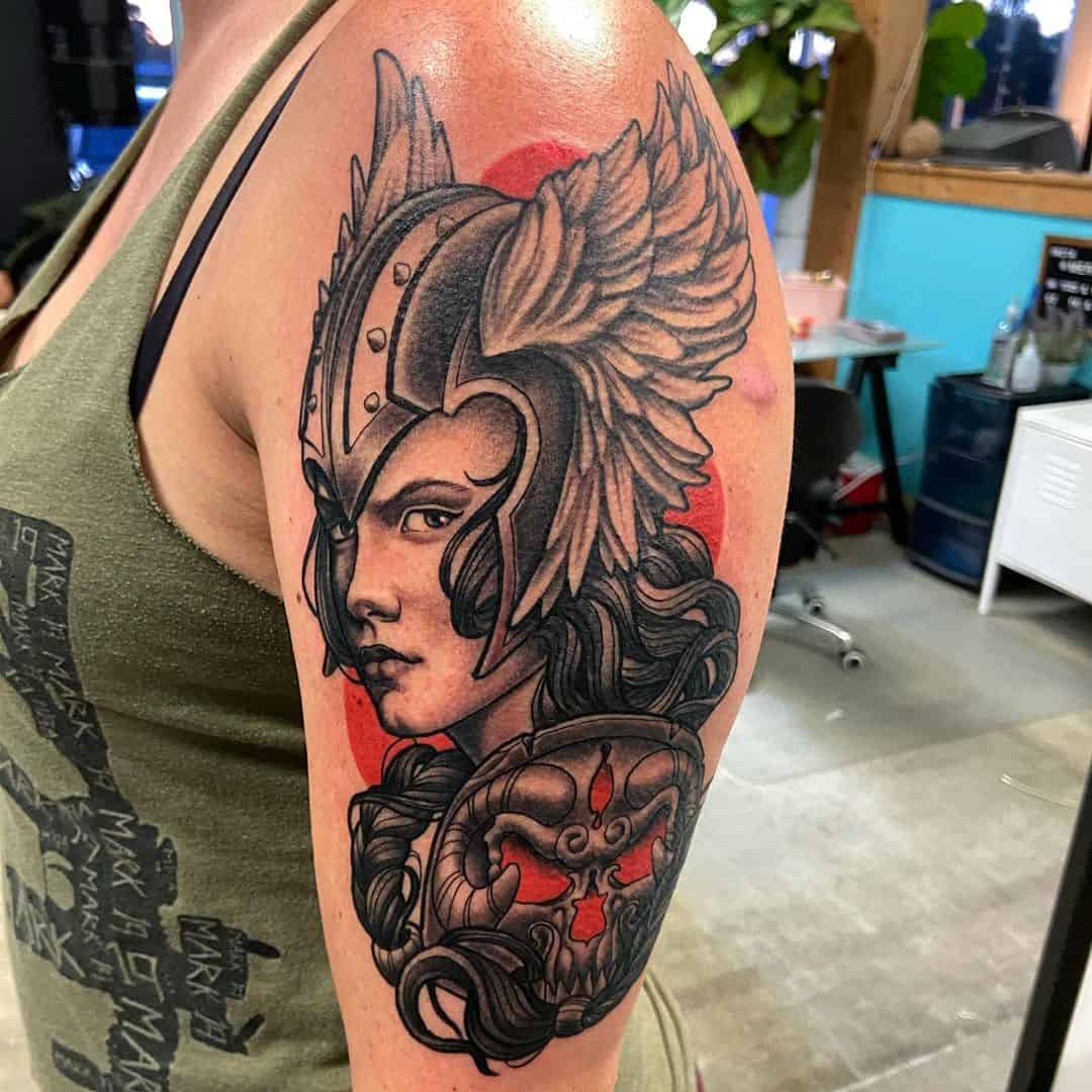 240 Magnificent Valkyrie Tattoos Ideas and Meaning 2023  TattoosBoyGirl  in 2023  Valkyrie tattoo Warrior tattoos Mythology tattoos