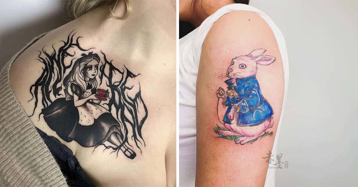 Tattoo Me! 25 Alice In Wonderland Themed Tattoo Designs