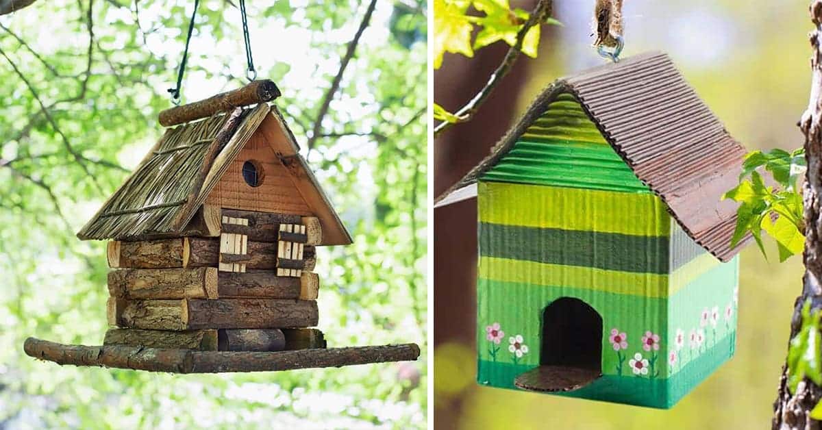DIY Bird House Cone Stripe Design 