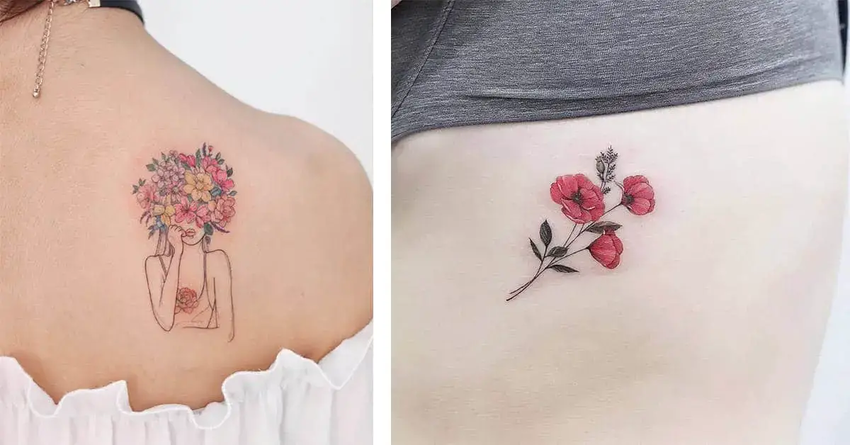 Impressive Floral Tattoo Designs by Hannah Kang
