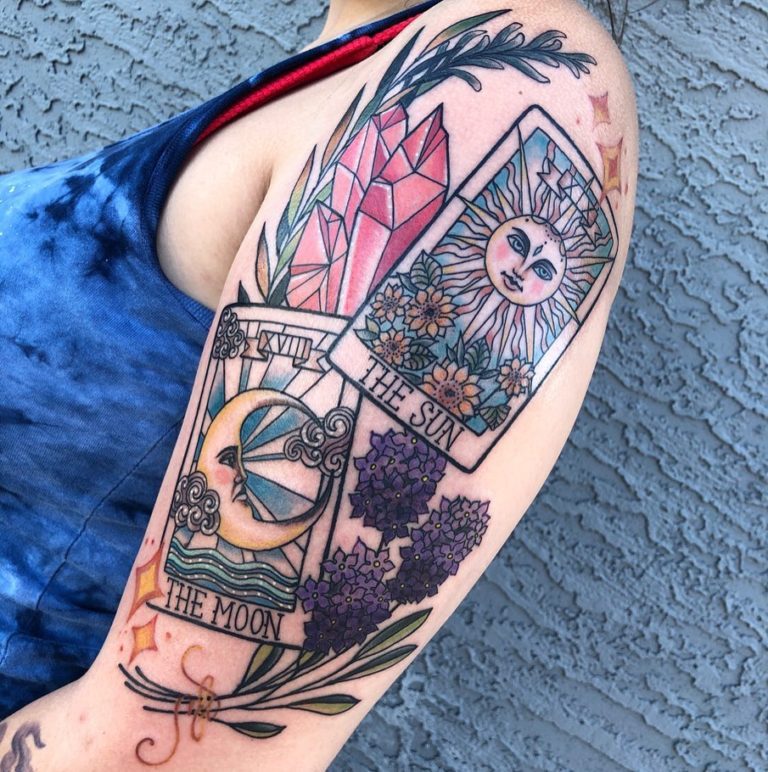 25 Magical Tarot Card Tattoo Examples