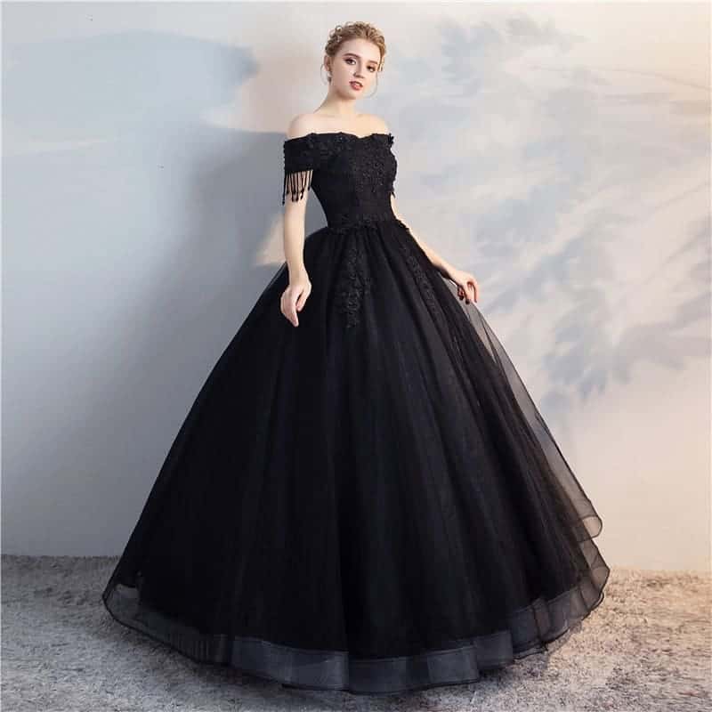 25 The Most Beautiful and Extraordinary Black Wedding Dress Ideas