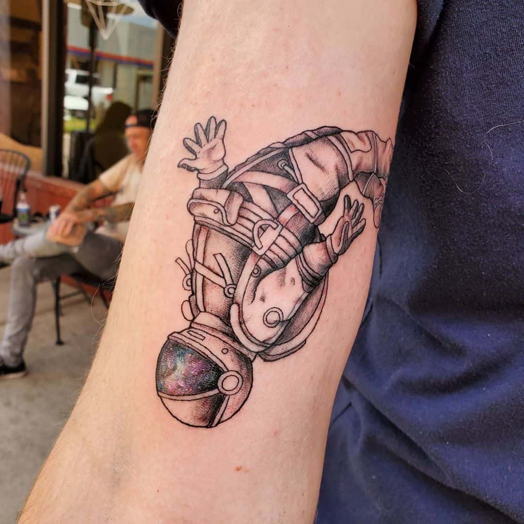 Fun Astronaut Tattoo  TattManiaTattMania