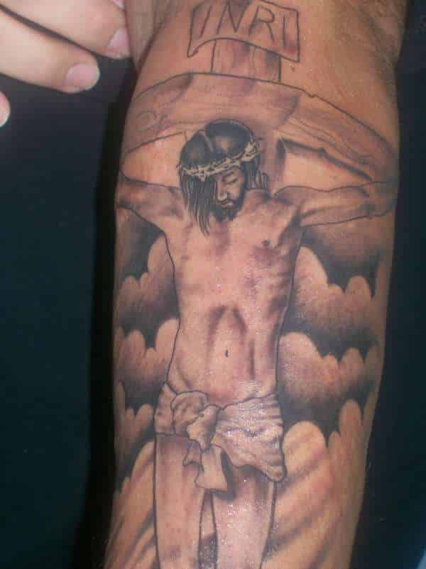 crucifixion tattoo