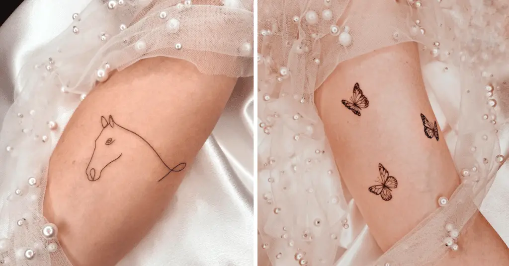 fine line tiny tattoos for women