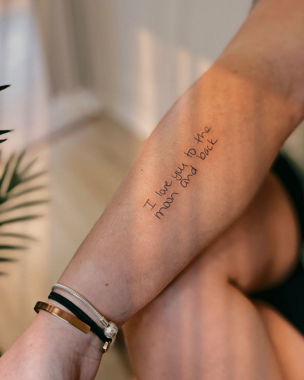 script lettering quote tattoo ideas for women