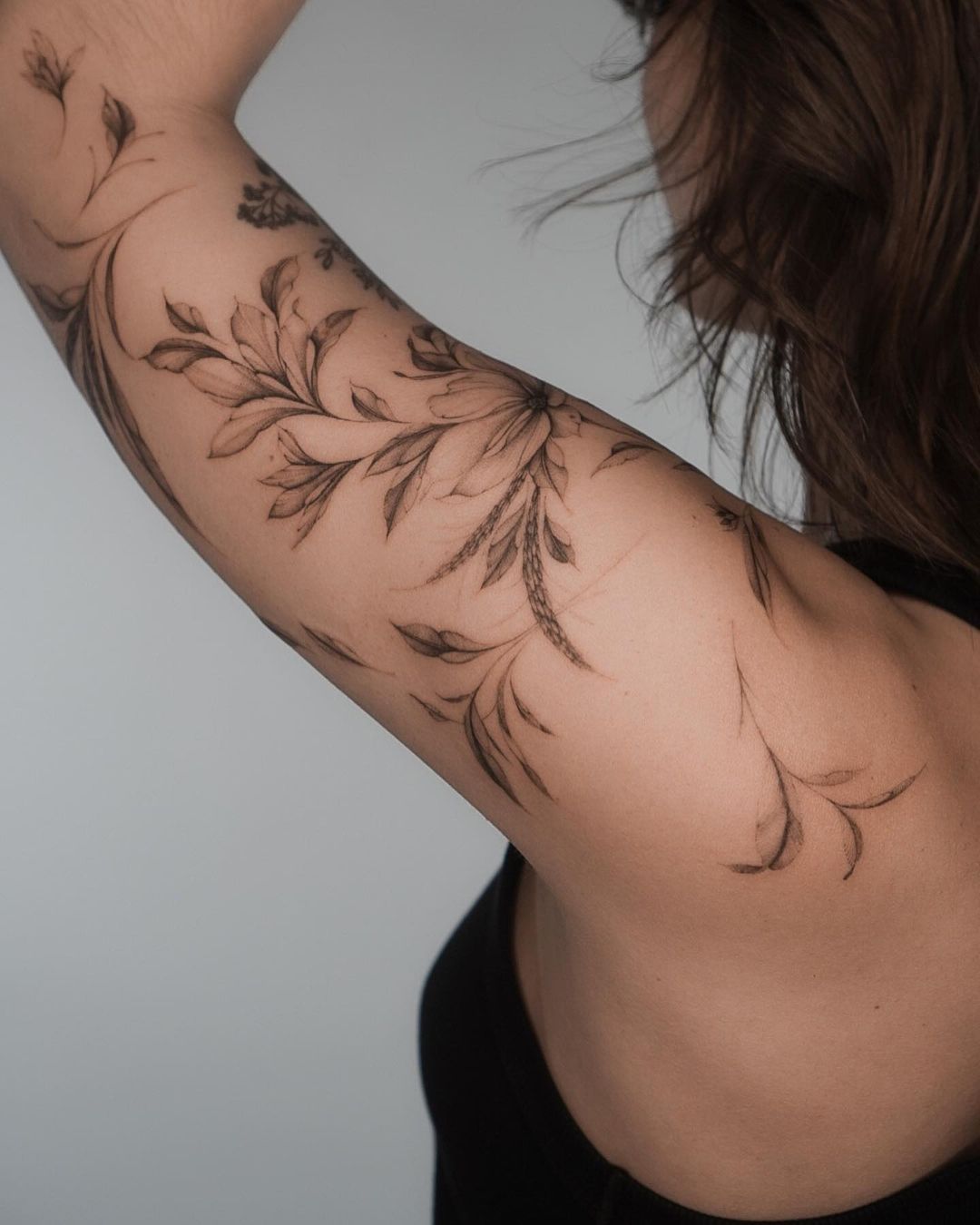 beautiful flower tattoo for women