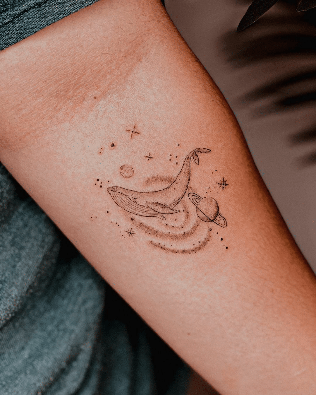 small whale tattoo design for girls