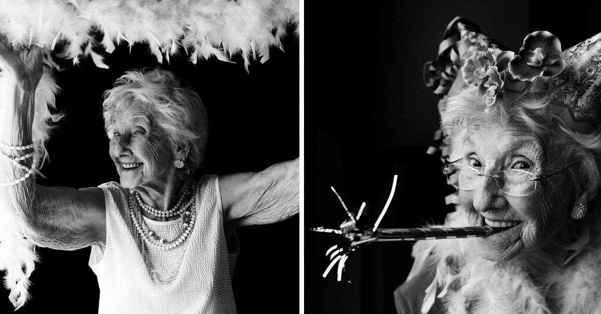 an elderly woman photographed beautifully