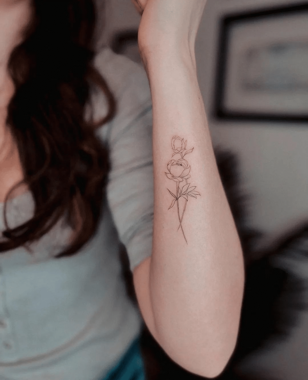 small rose tiny tattoos