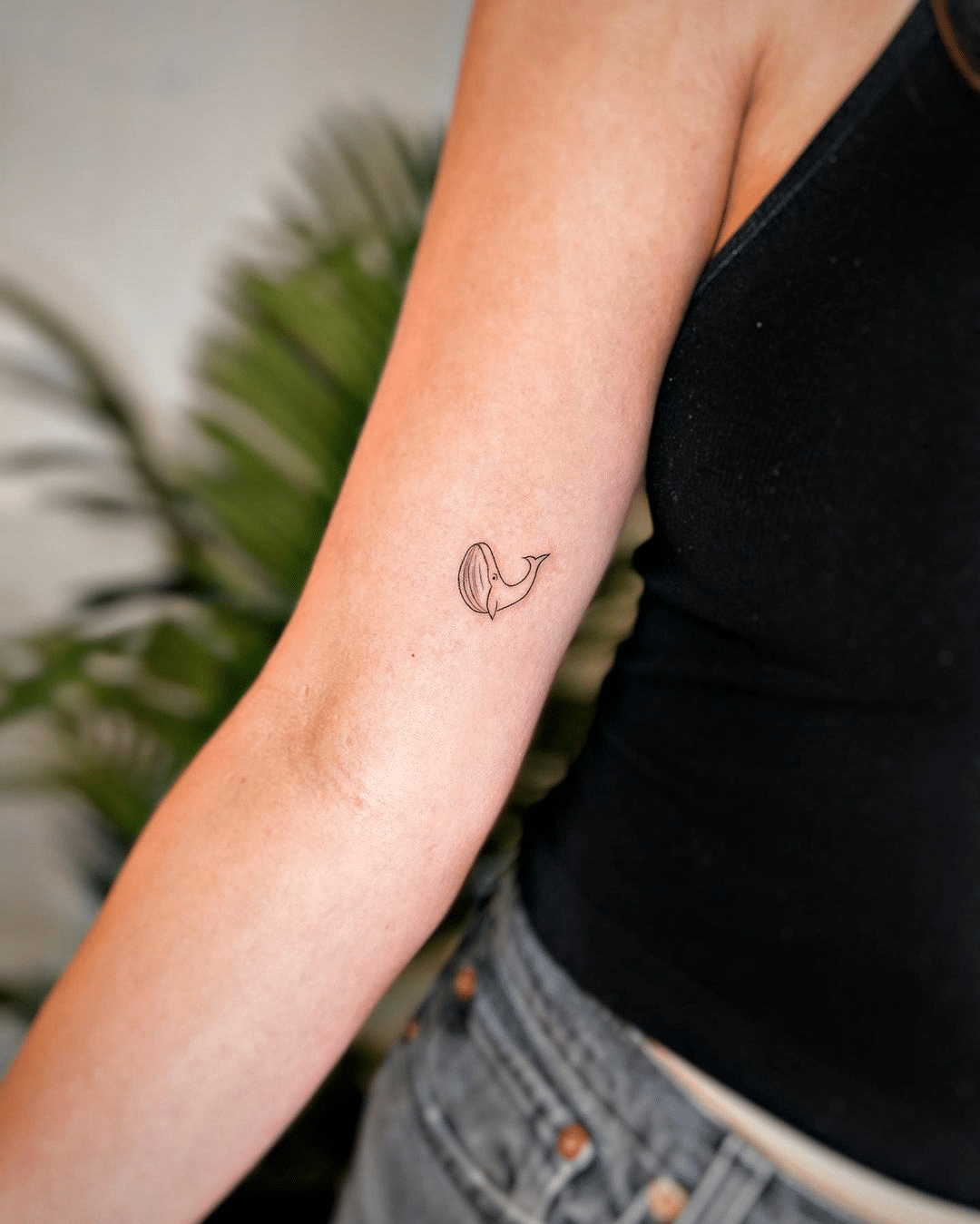 Small whale tattoo design